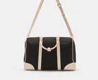 Tony Bianco Theodore Duffle Bag - Black/Beige