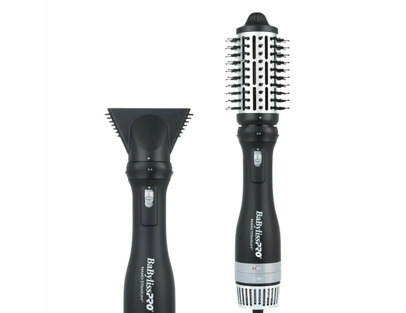 Babyliss Pro Nano Titanium Detachable 2 In 1 Hot Air Brush and Dryer