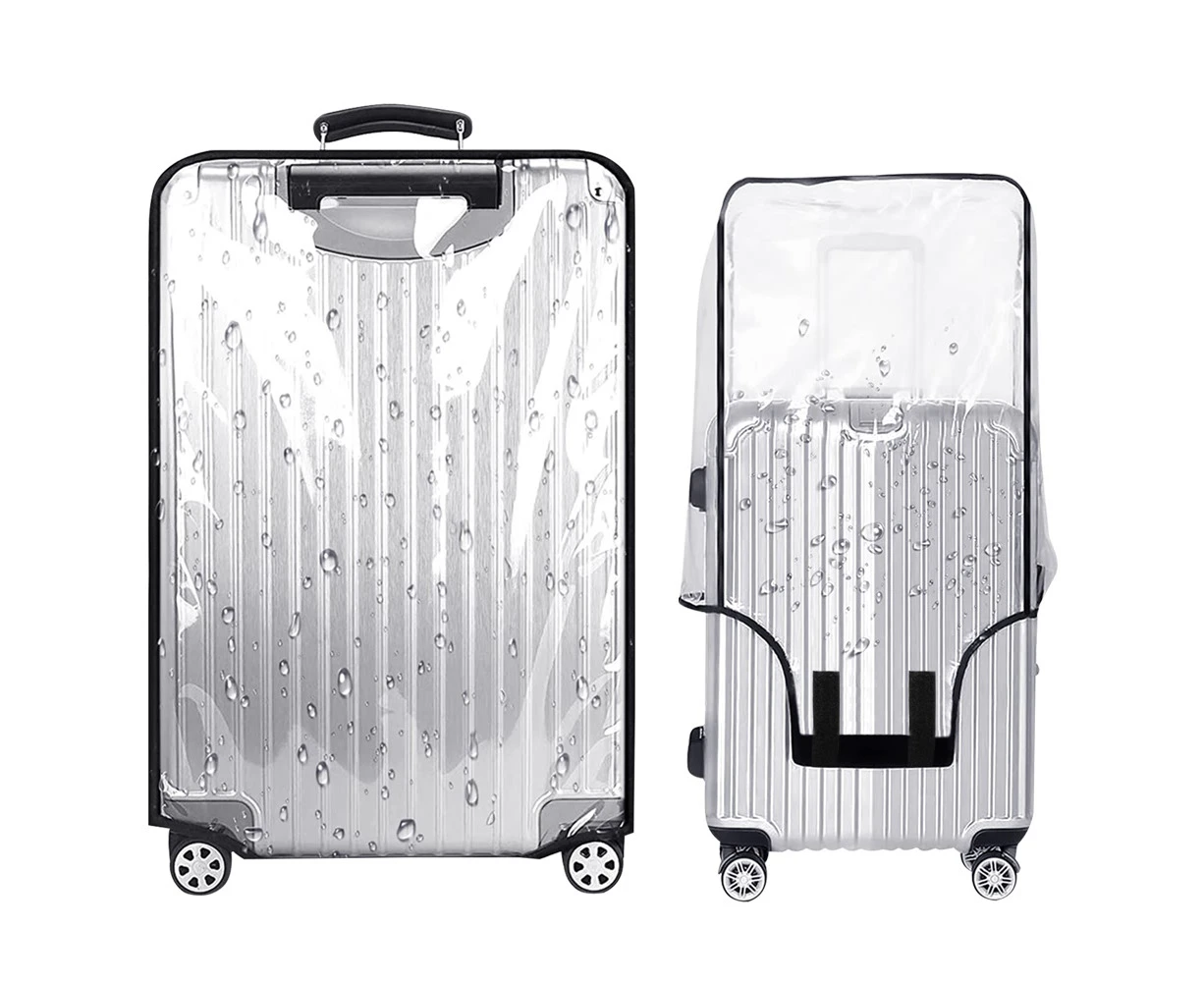 Fully Transparent Luggage Cover Waterproof PVC Trolley Case Cover 30 Inch