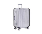 Transparent Travel Luggage Cover Luggage Trolley Case Protector Dust Protection Cover (24 Inch)