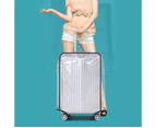 Transparent Travel Luggage Cover Luggage Trolley Case Protector Dust Protection Cover (24 Inch)