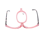 Magnifying Makeup Glasses Flip Down Scratch Resistant Lens Folding Cosmetic Reading Glasses for Women +3.50