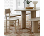 Nambucca Indoor 2m Table with Kirribilli benches and Ettalong Chairs - Dining Settings -