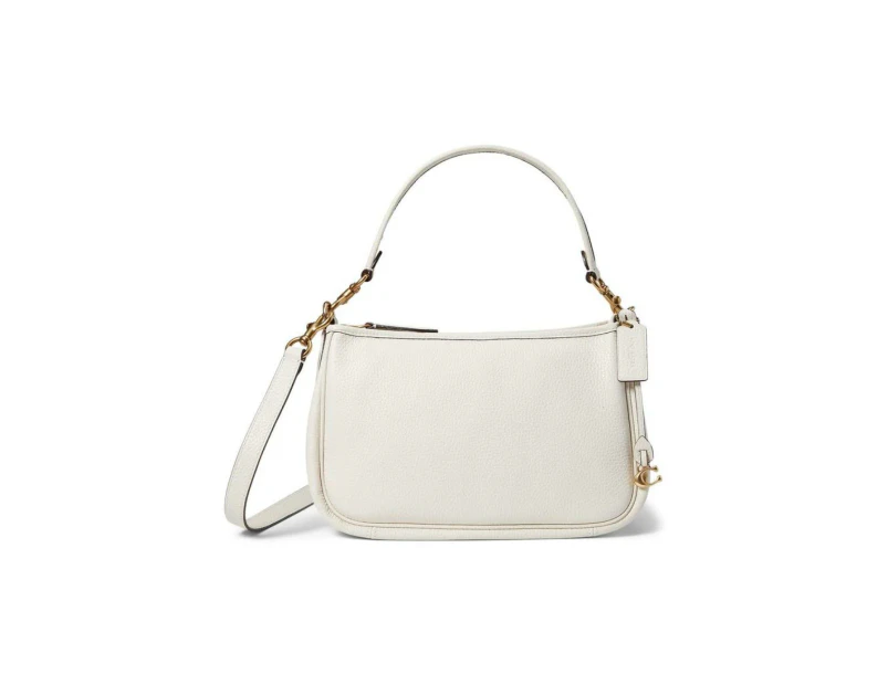 Soft Pebble Leather Cary Convertible Crossbody - Chalk