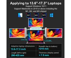 Trion 14 Fhd Portable Monitor Quad Screen With One Cable Triple Display Screen Extender For Laptops (win10+, mac m1/m2/m3)