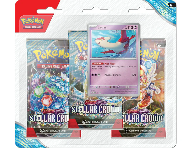 Pokemon Scarlet and Violet Stellar Crown 3-Pack Blister