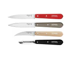 OPINEL Les Essentials - Loft - Wood handles - 4 piece kitchen knife gift set