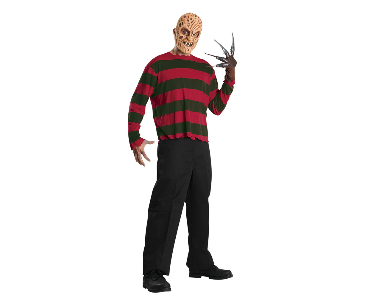 Nightmare On Elm Street Freddy Krueger Top Costume Dress Up Party/Halloween - Multicoloured