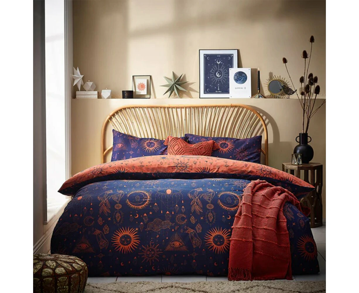 Furn Constellation Duvet Cover Set (Bronze/Navy) - RV2753