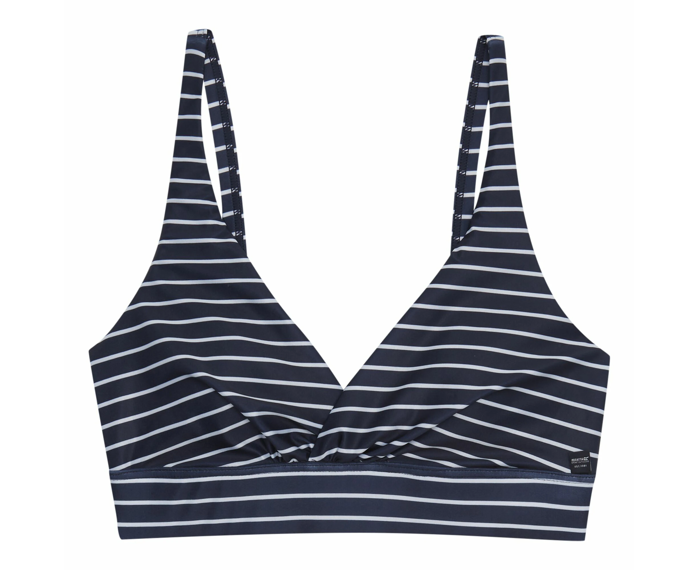 Regatta Womens Paloma Stripe Textured Bikini Top (Navy/White) - RG9081