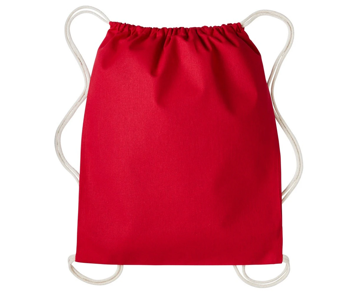 Nutshell Drawstring Gymsac (Hot Red/Natural) - RW7127