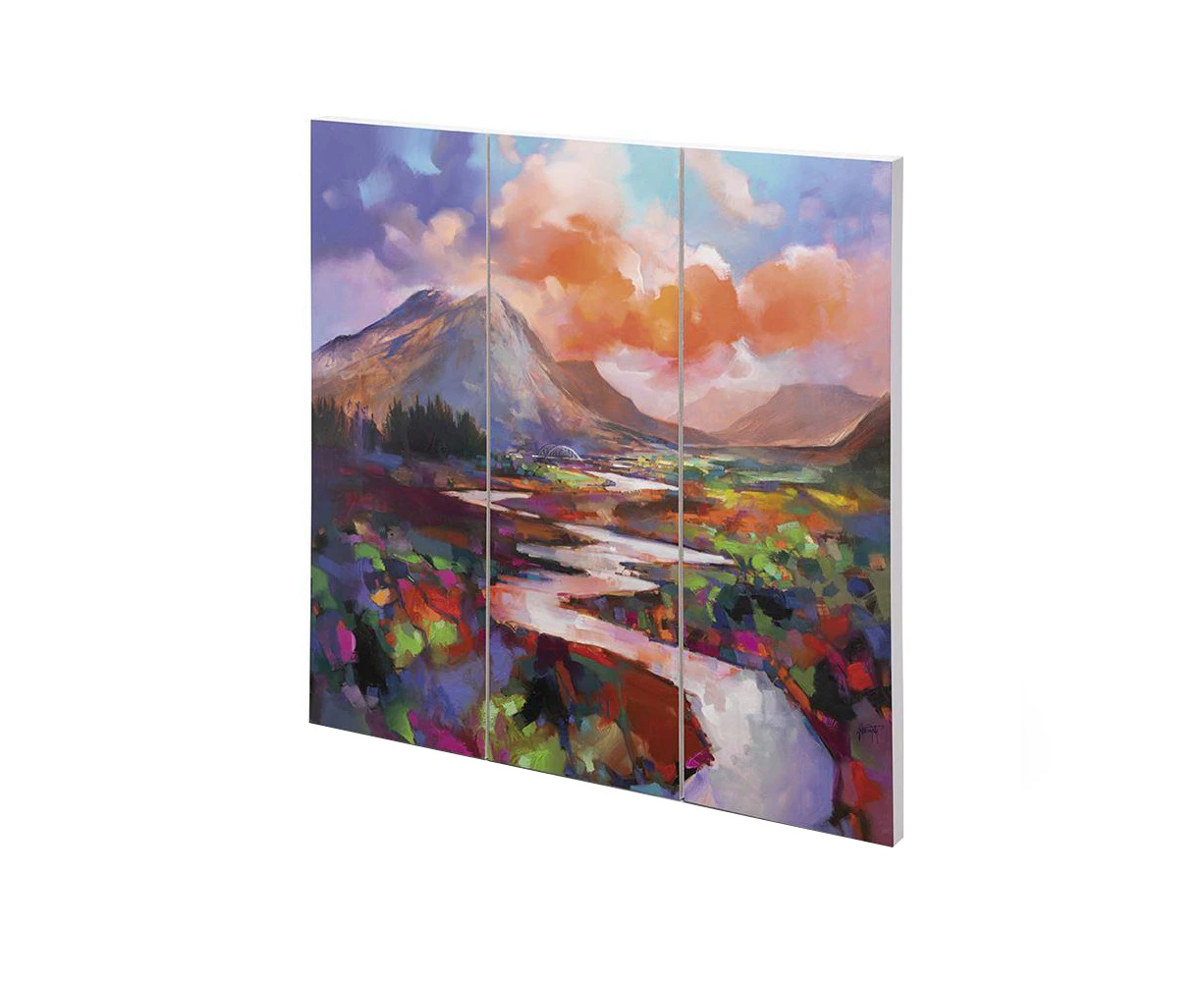 Scott Naismith Etive Flow Wood Square Plaque (Multicoloured) - PM10703