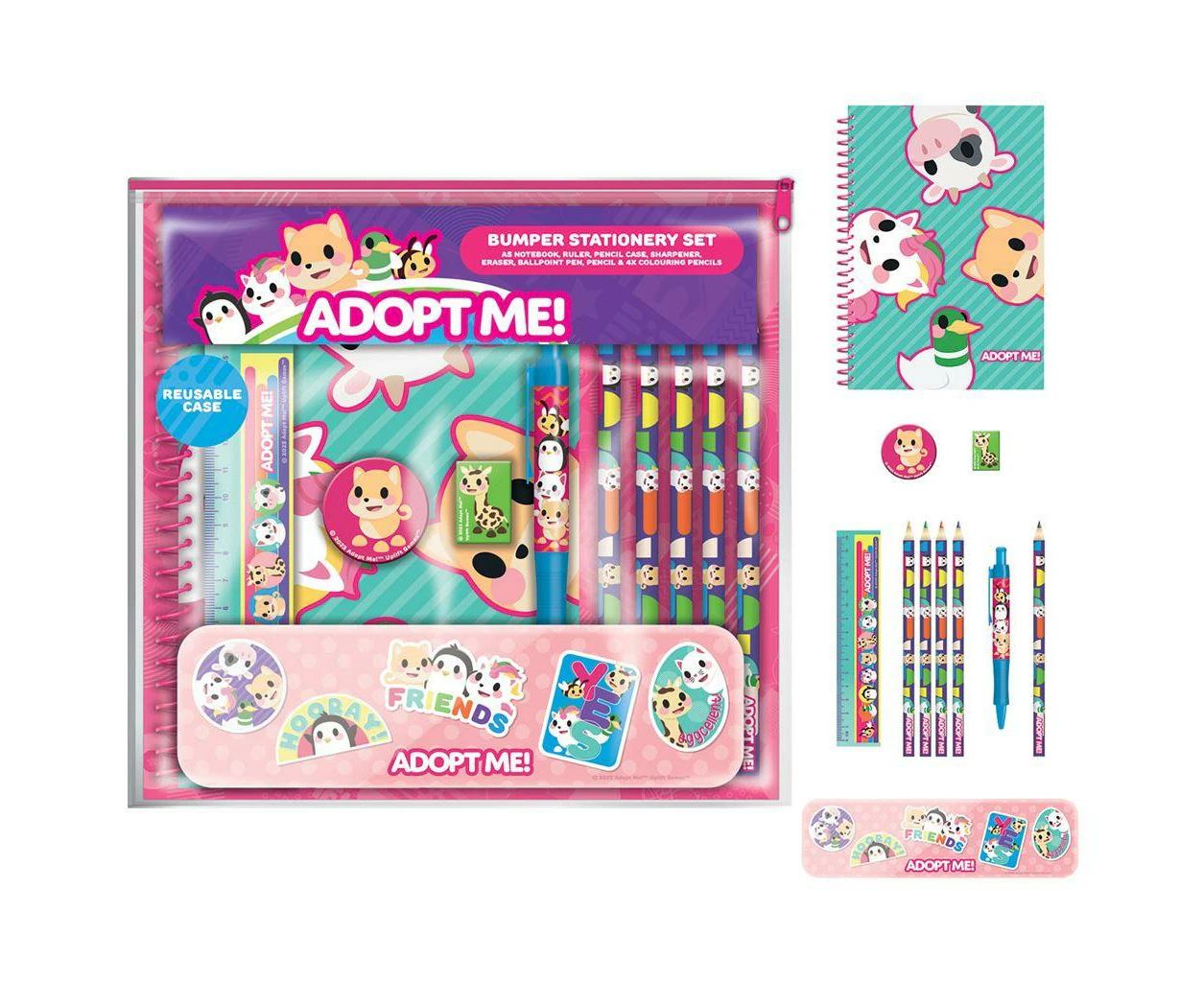 Adopt Me Core Bumper Stationery Set (Multicoloured) - PM10670