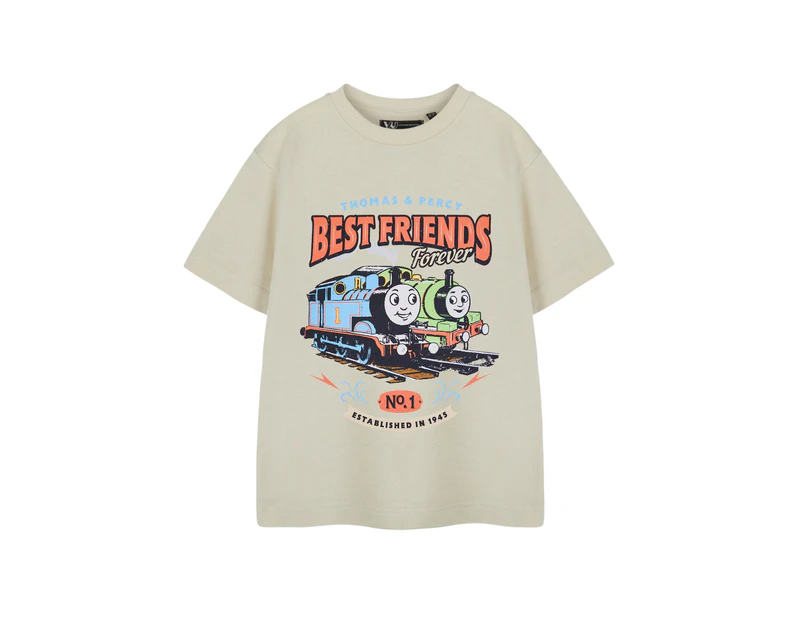 Thomas And Friends Childrens/Kids Best Friend Short-Sleeved T-Shirt (Oatmeal) - NS8524