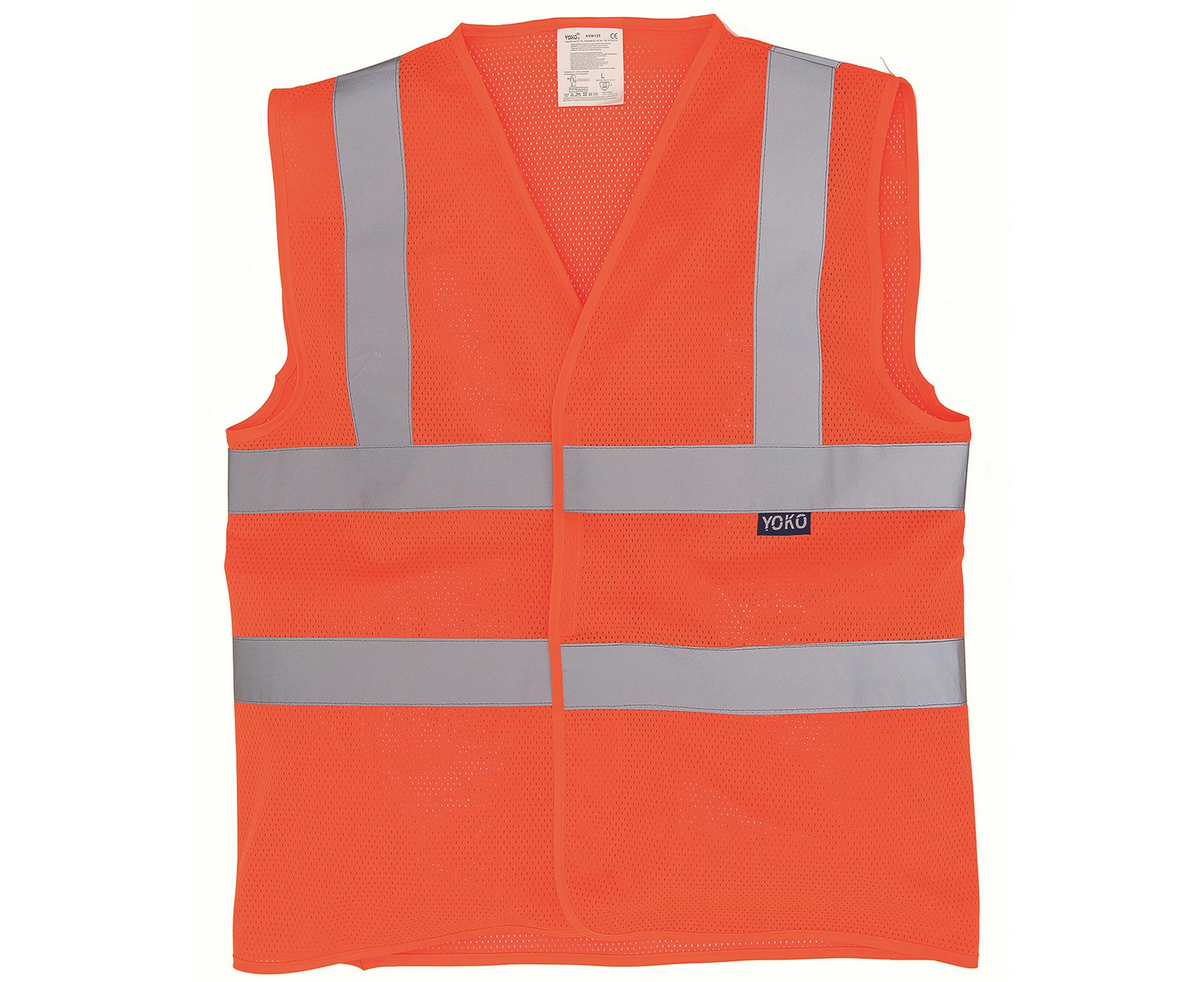 Yoko Unisex Adult Mesh Hi-Vis Vest (Orange) - RW10320