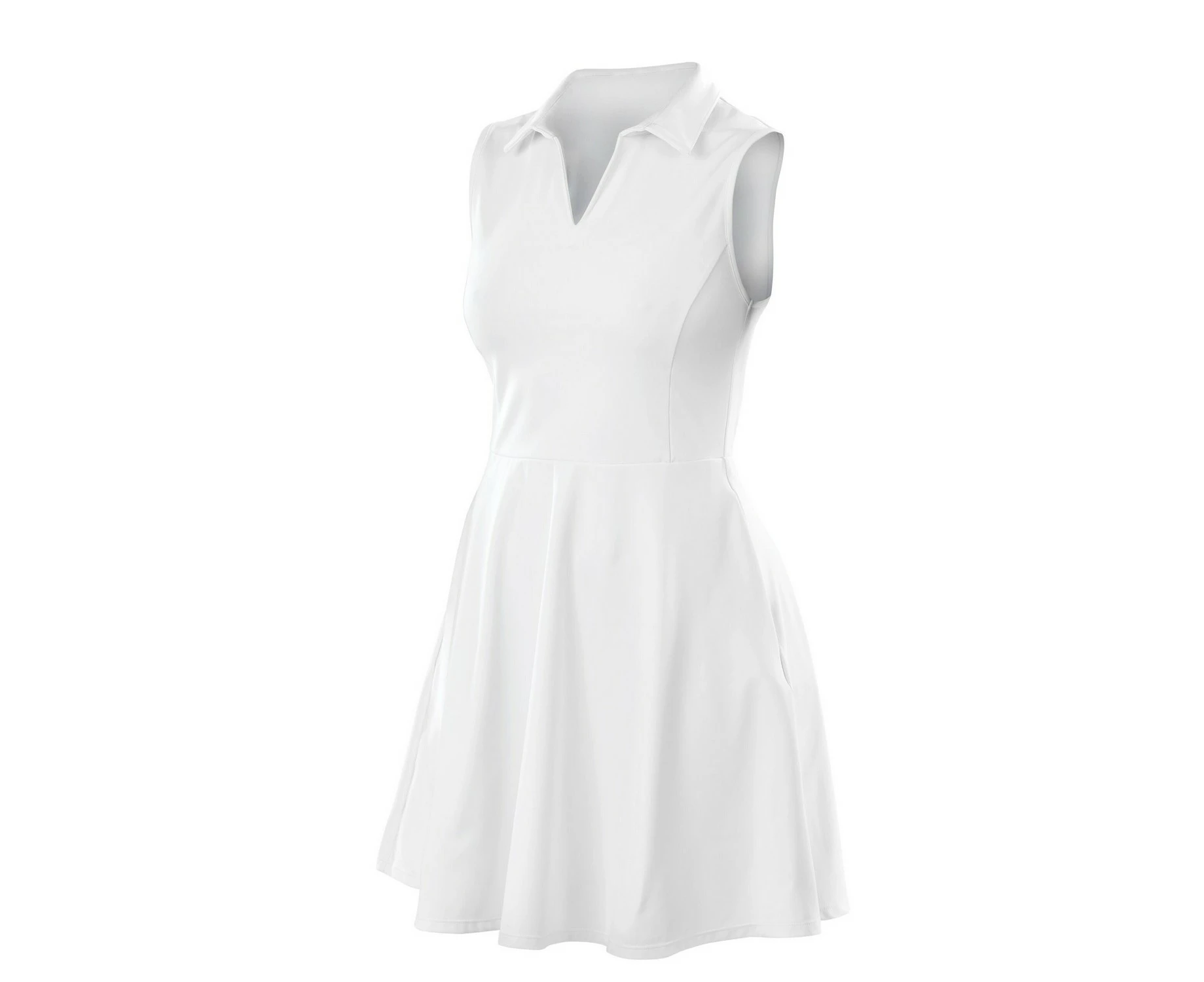 Spiro Recycled Womens Recycled Athletic Dress (White) - RW10331