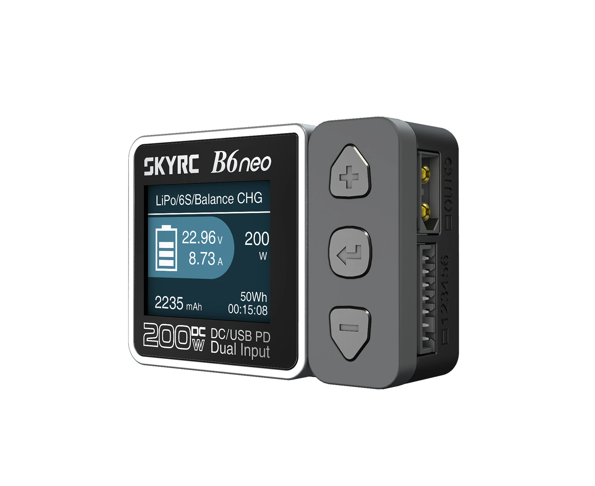 SkyRC B6 neo Smart Charger DC 200W PD 80W LiPo Battery Balance Charger SK-100198 Compact 6S Charger Discharger