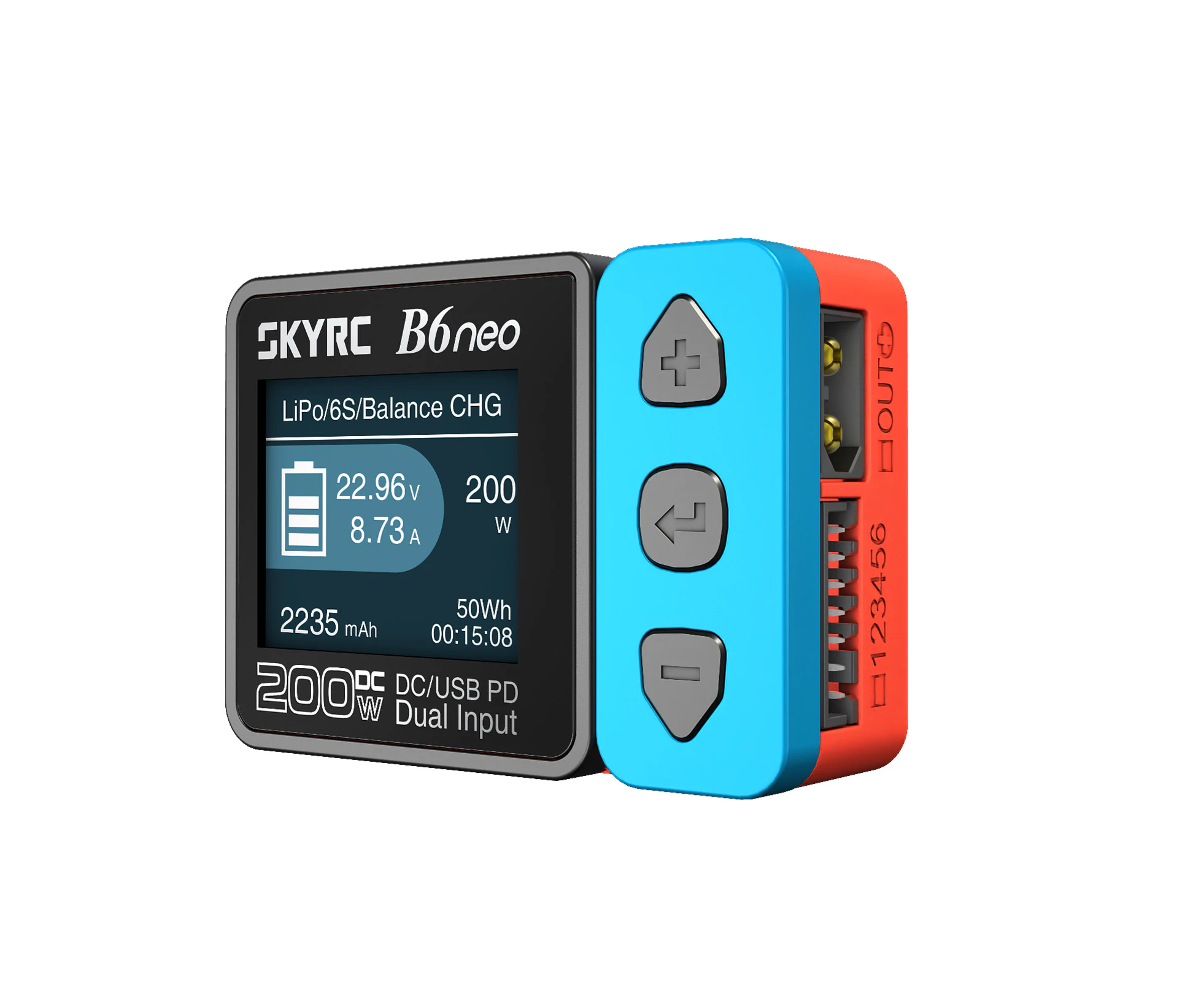 SkyRC B6 neo Smart Charger DC 200W PD 80W LiPo Battery Balance Charger SK-100198 Compact 6S Charger Discharger