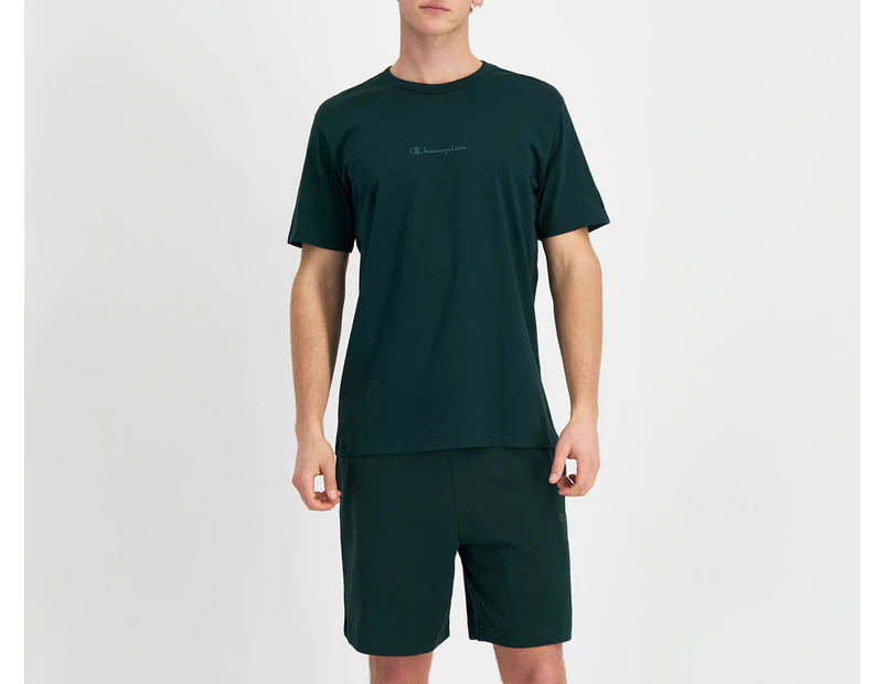 Champion Men's Tonal Script Tee / T-Shirt / Tshirt - Mid Field