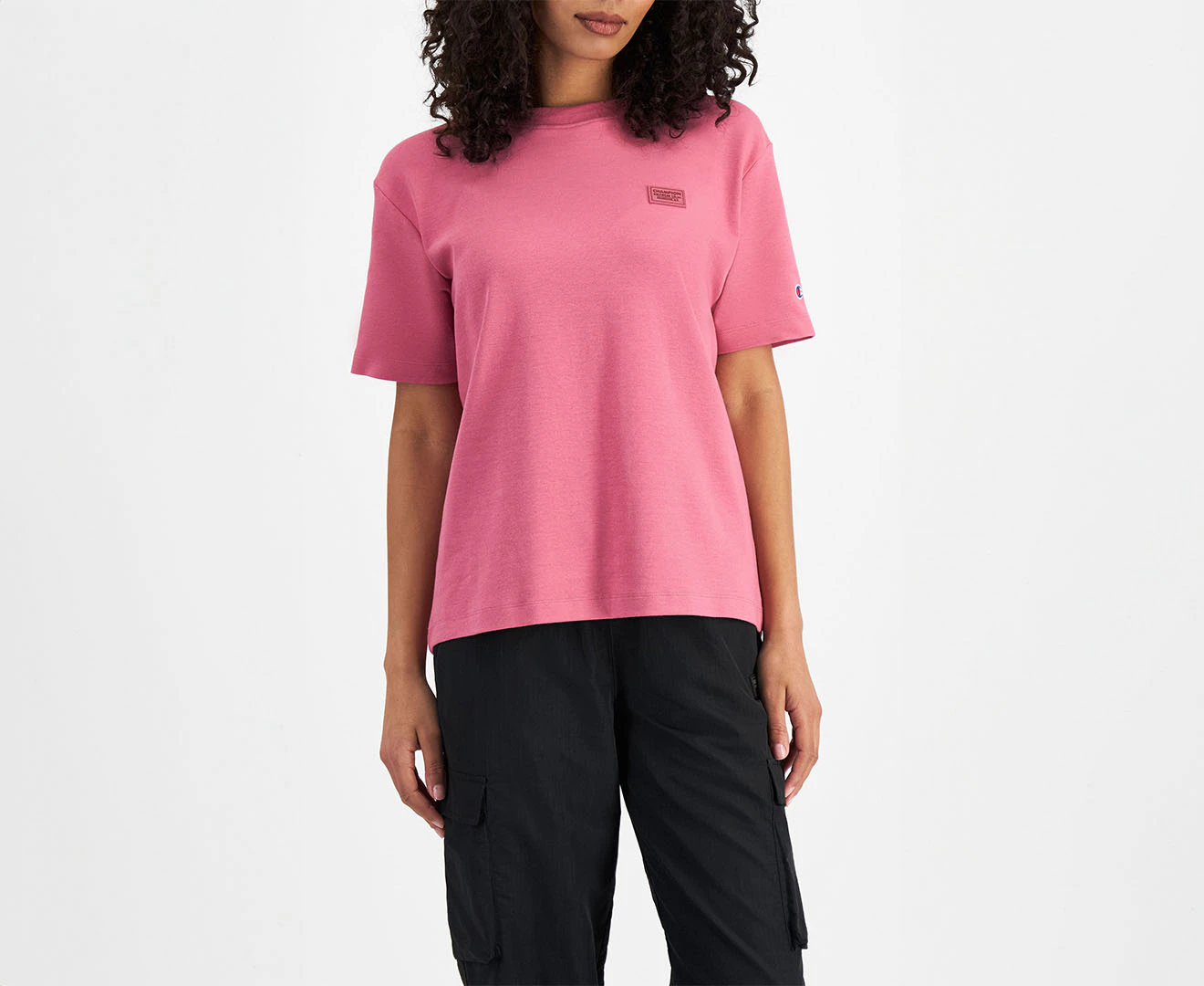 Champion Women's Rochester Oversized Base Tee / T-Shirt / Tshirt - Candied Rose