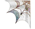 Spiderweb Door Topper Door Frame Ornament Spider Web Stained Faux Glass Window Wall Hanging