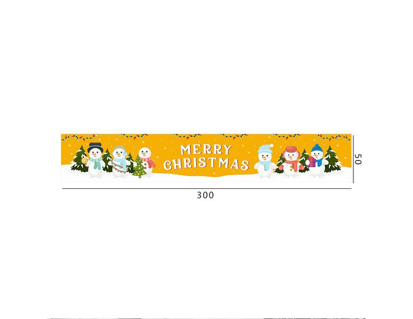 3M Merry Christmas Banner Xmas Outdoor Flag Hanging Decoration-Style 3