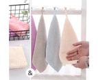 10-Piece Hanging Towels with Loop, Soft Absorbent Kitchen and Bathroom Towels for Drying, 25x25 cm