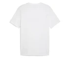 Puma Men's Graphics Multiple Logo Tee / T-Shirt / Tshirt - White