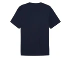 Puma Men's Graphics Multiple Logo Tee / T-Shirt / Tshirt - Club Navy