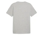 Puma Men's Graphics Multiple Logo Tee / T-Shirt / Tshirt - Light Grey Heather