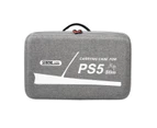 For Sony PS5 Slim Storage Bag Large Capacity Shockproof Travel Case with Shoulder Strap for PS5 Slim Console