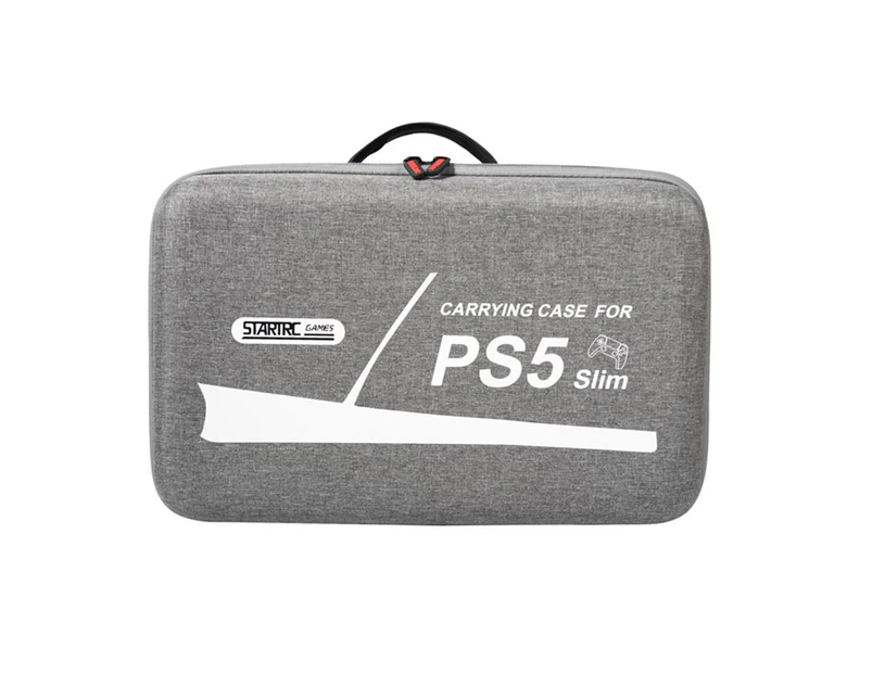 For Sony PS5 Slim Storage Bag Large Capacity Shockproof Travel Case with Shoulder Strap for PS5 Slim Console