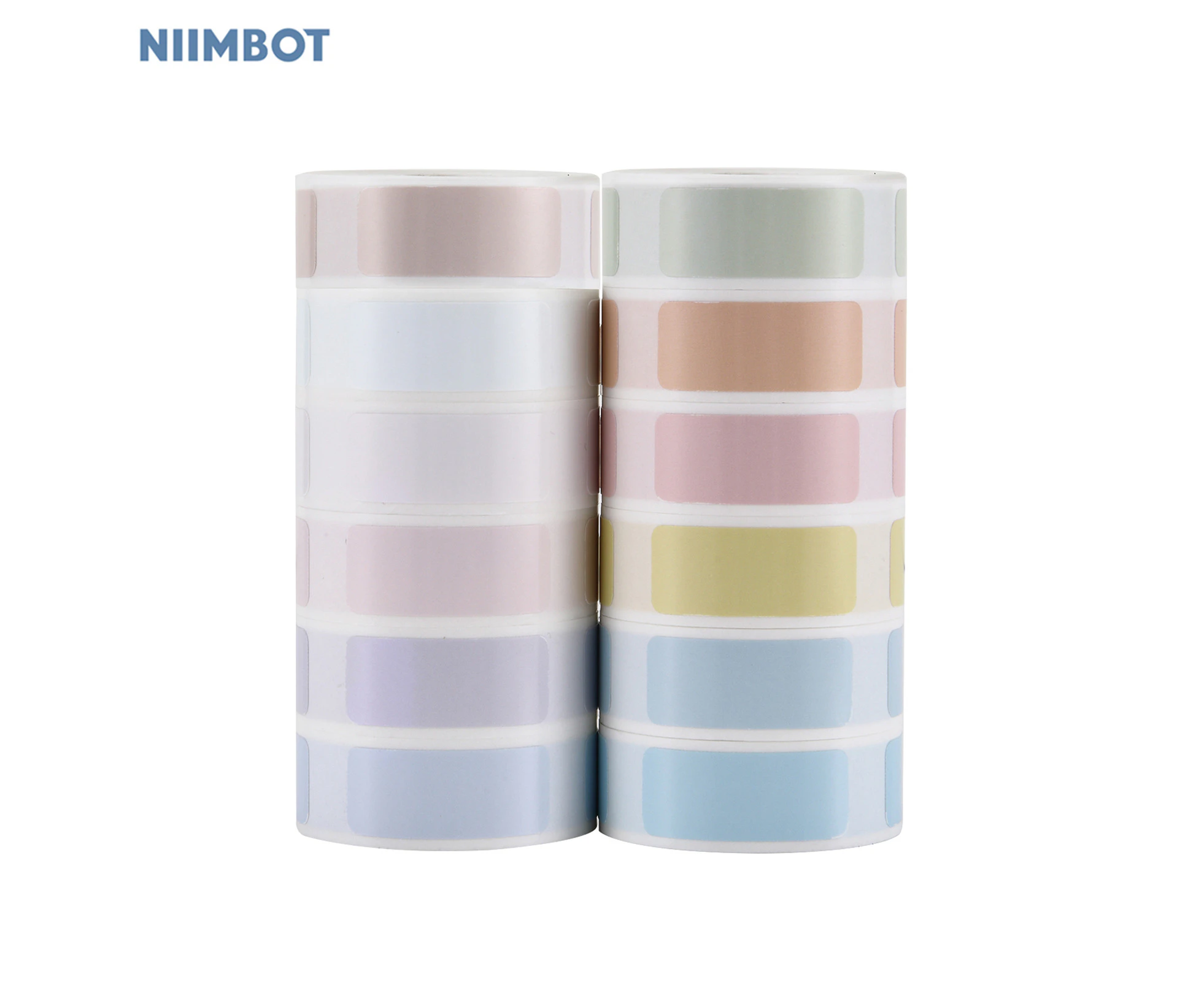 Niimbot 12roll/set Thermal Printing Label Paper Barcode Price Size Name Blank Labels Waterproof Tear Resistant 12x30mm 180sheets/roll for Home Organiz