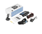 4" Car DVR Dash Cam 3 Lens Front and Rear Video Recorder Camera G-sensor