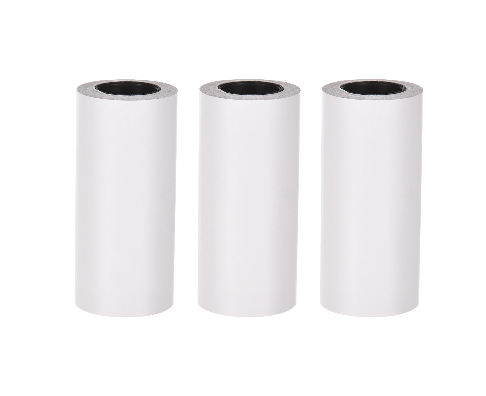 3 Rolls Self-Adhesive Thermal Paper Roll White Sticky Paper BPA-Free 57x30mm without Backing Paper for PeriPage PAPERANG Poooli Phomemo Pocket Thermal