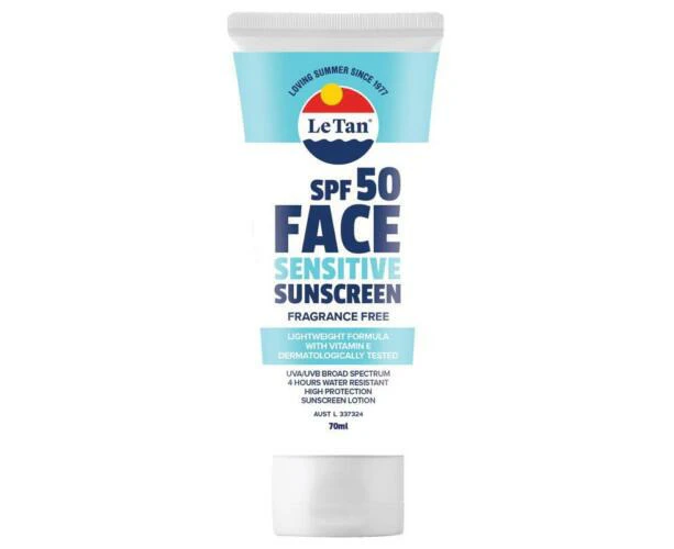 Le Tan SPF 50+ Face Sensitive Sunscreen 70ml