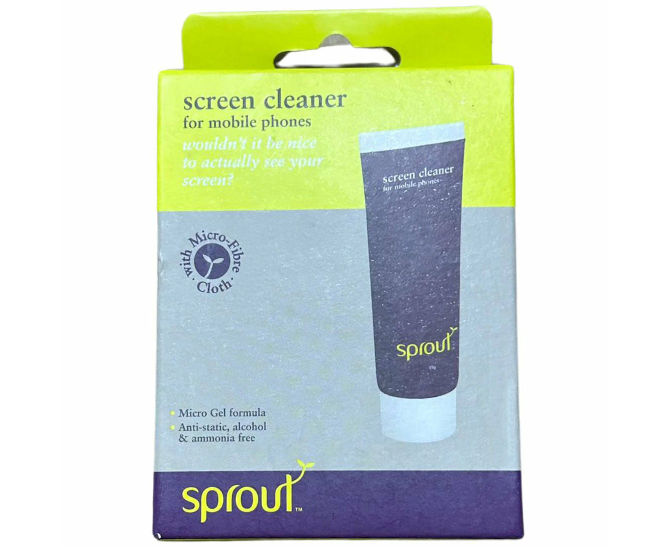 Sprout Screen Cleaner For Mobile Phones Advanced Micro Gel Formula