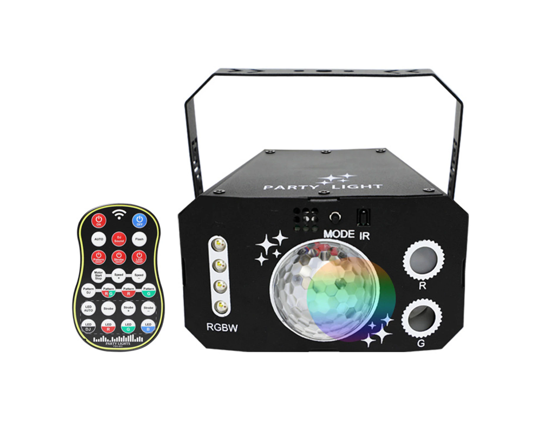 LED seven colours magic ball laser light KTV bar flashing lights party sound control burst flash ambient light DMX laser UV light RGB flash projector