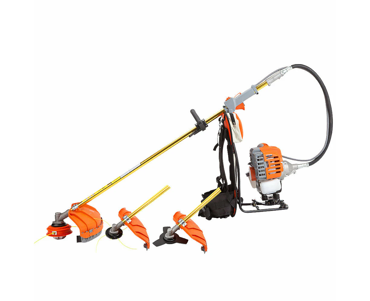 MTM 62CC Line Trimmer Backpack Brush Cutter Whipper Snipper Combo Multitool