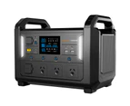 VoltX V1200 Portable Power Station 1152Wh Lithium Iron Phosphate Battery Powered Solar Generator Home Backup UPS Function LCD Display BMS 3 Ways to Charge