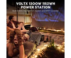 VoltX V1200 Portable Power Station 1152Wh Lithium Iron Phosphate Battery Powered Solar Generator Home Backup UPS Function LCD Display BMS 3 Ways to Charge