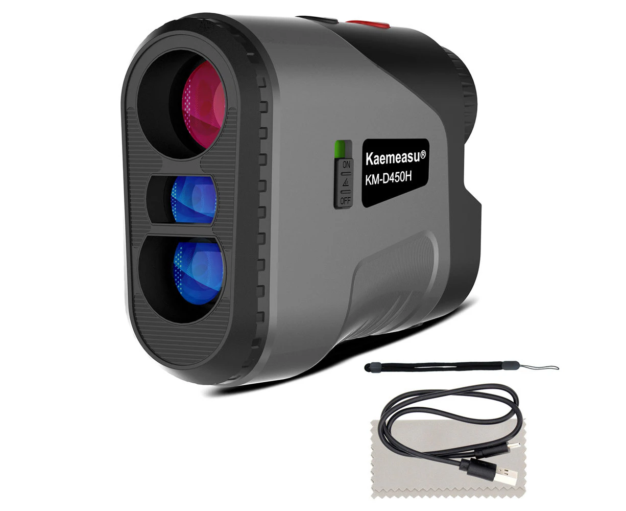 Multifunction Laser Rangefinder Meter Outdoor Golfs Telescopes Digital Monocular Range-Finder Angle Speed Height Measuring Tool with LCD Display