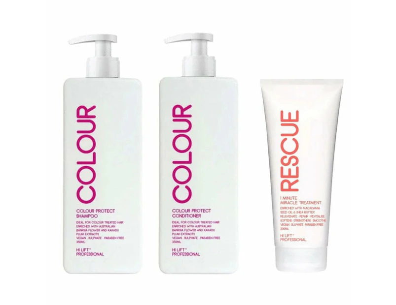 Hi Lift Colour Shampoo & Conditioner Trio Pack