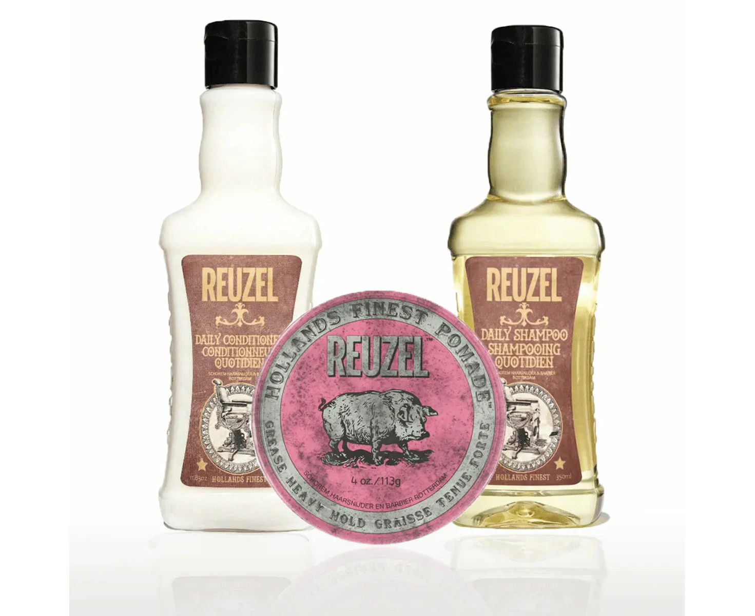 Reuzel Pink Pomade Hair Bundle