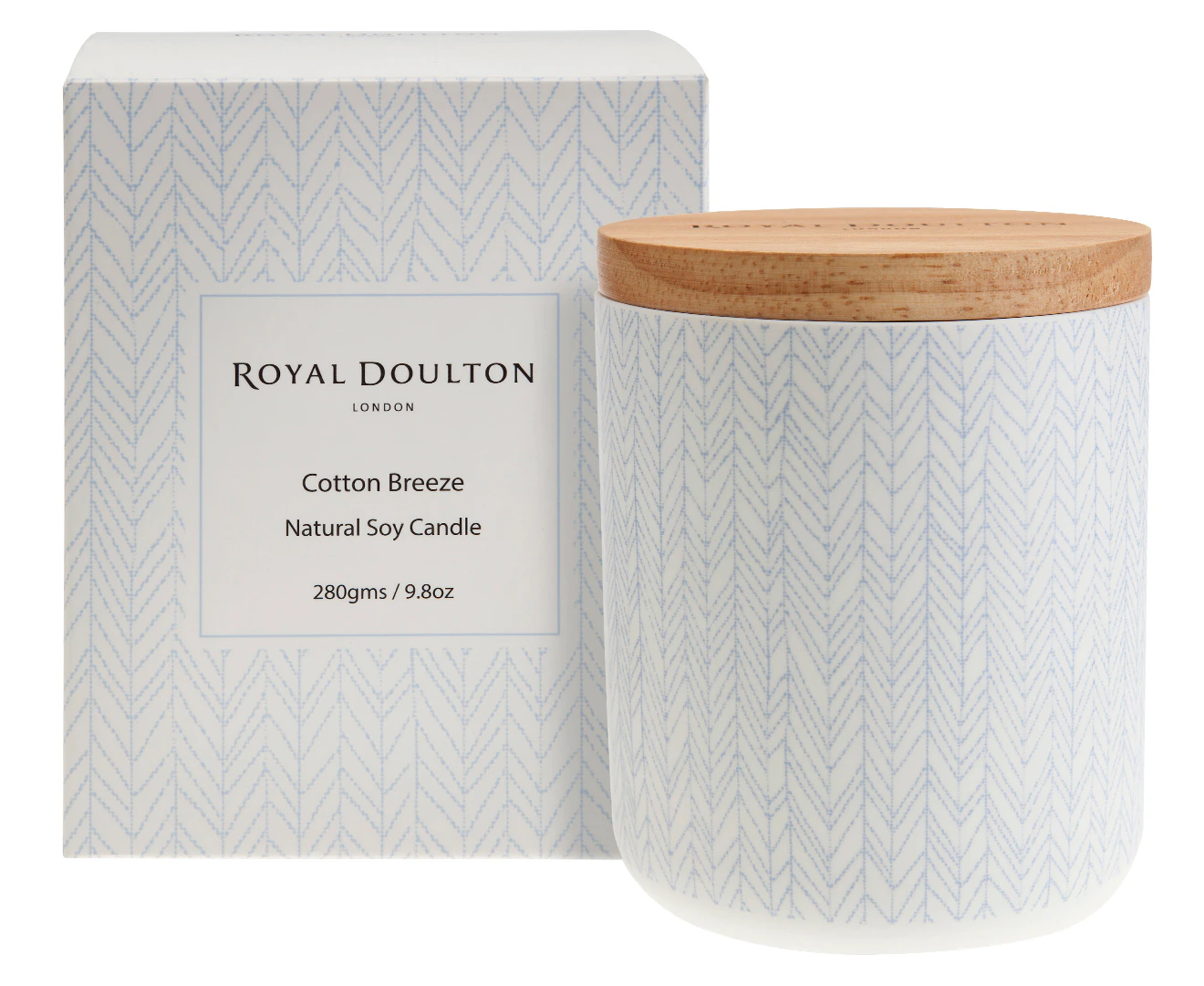 Royal Doulton Cotton Breeze Natural Soy Candle 280g