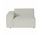 Brighton Indoor 3 Seater Fabric Sofa Lounge with Ottoman - Fabric Chaise Lounges -