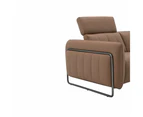 Fremantle Indoor 3 seater Leather Recliner Sofa Lounge - Living Room -