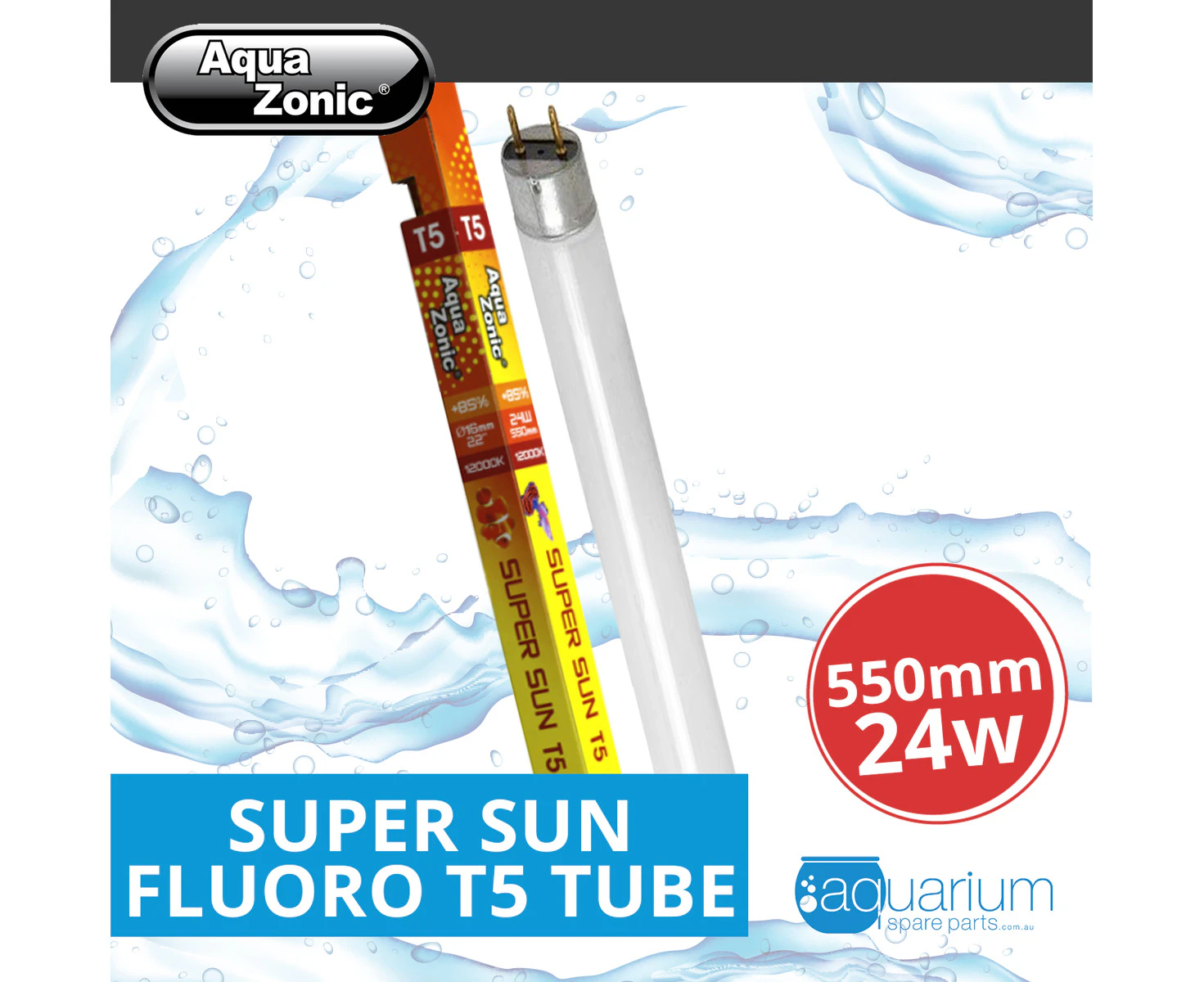 Aqua Zonic Super Sun Fluoro T5 Tube 550mm 24w (AQZL43)