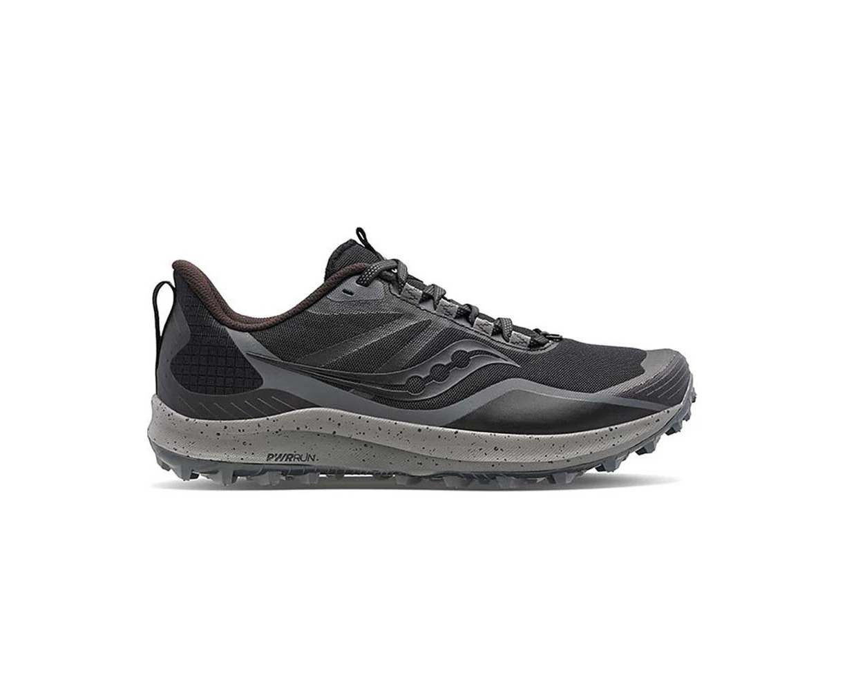 Saucony Peregrine 12 Wide Fit Womens Shoes- Black