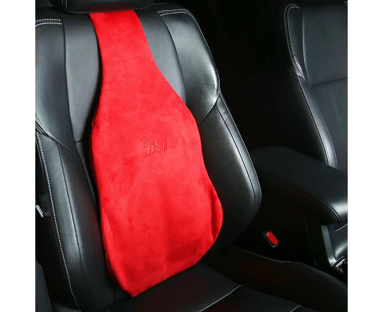 Universal Seat Cover Cushion Back Lumbar Support THE AIR SEAT New RED X 2